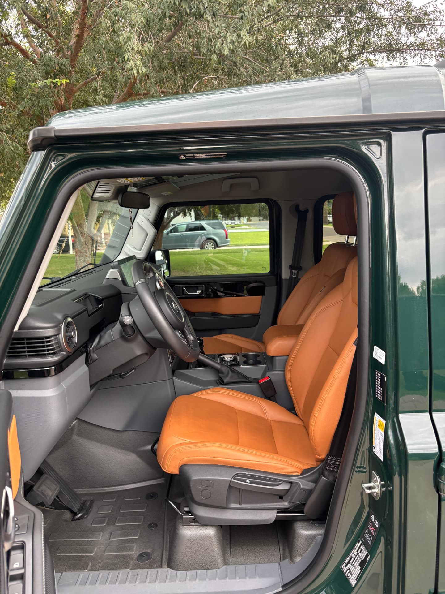 INEOS Grenadier tan leather interior detail by Mobile Detailing Glendale in Glendale, AZ