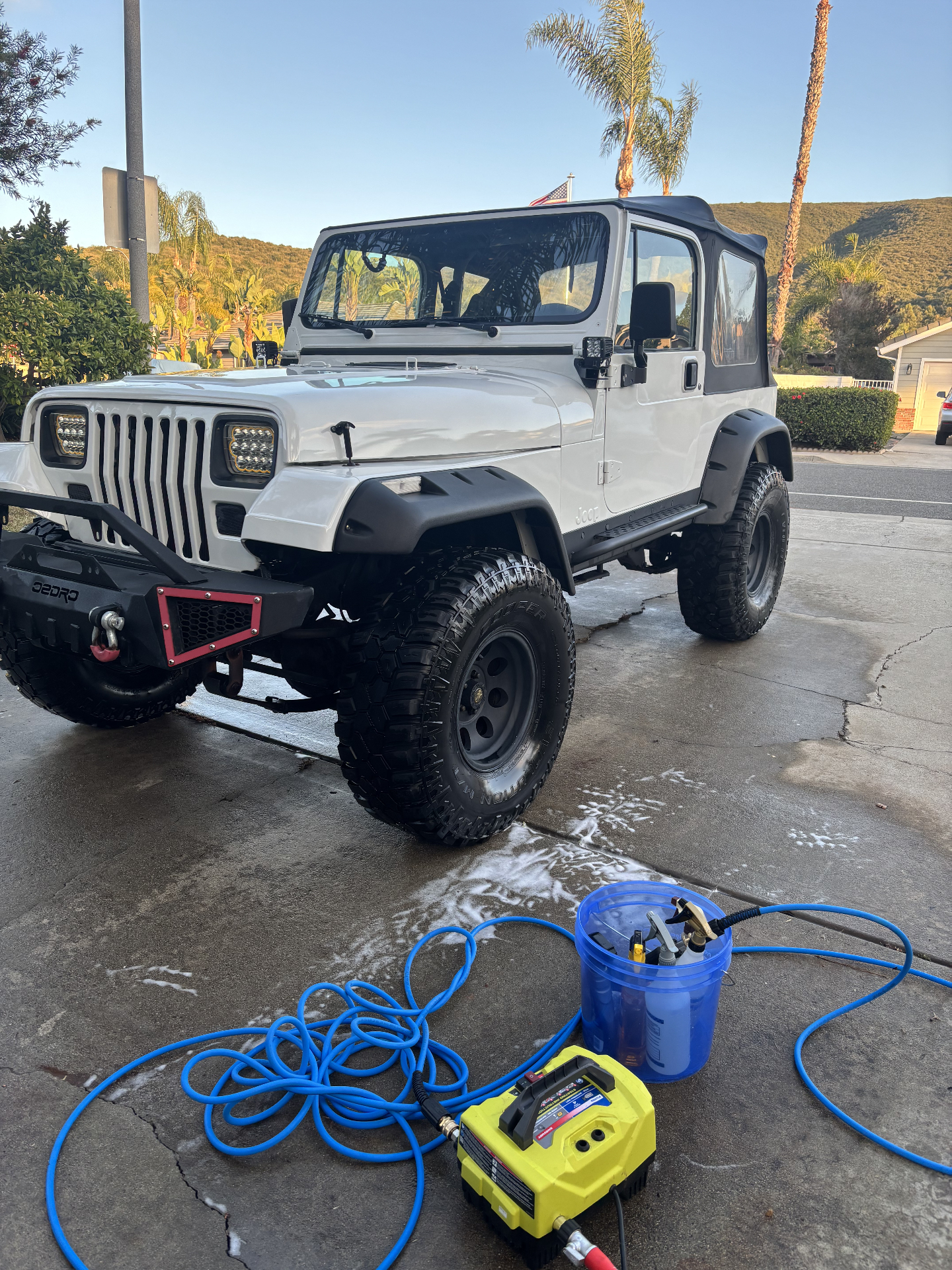 Jeep Wrangler YJ detailed by Mobile Detailing Glendale