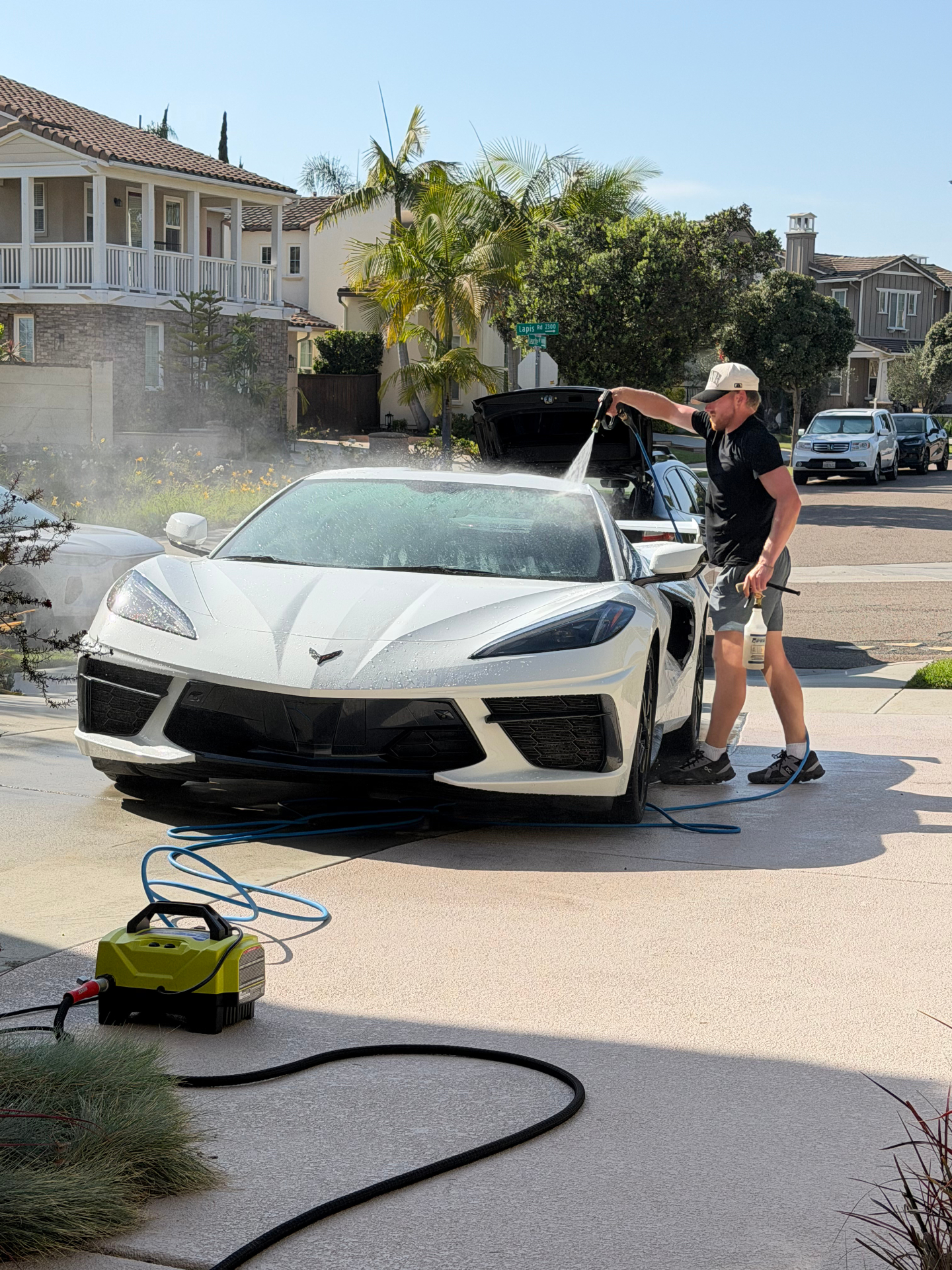 Chevrolet Corvette C8 wash by Mobile Detailing Glendale