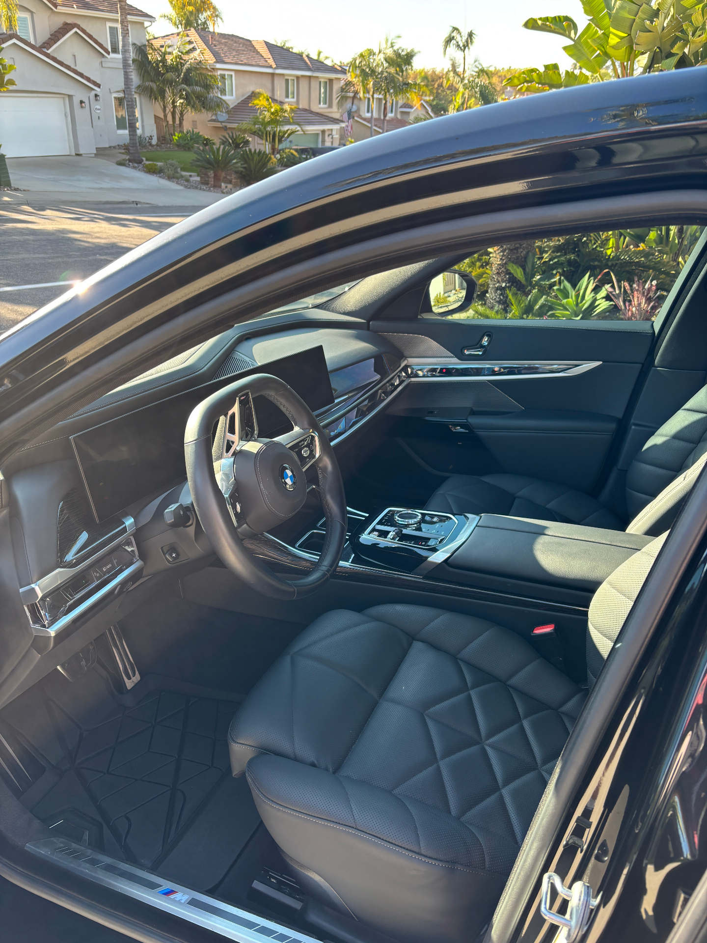 BMW 7 Series interior detailed by Mobile Detailing Glendale