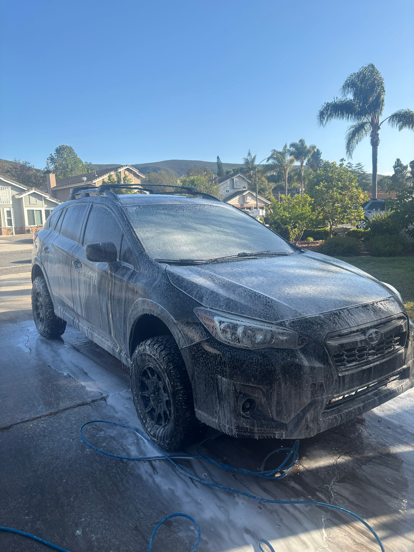 Subaru Crosstrek foam wash by Mobile Detailing Glendale