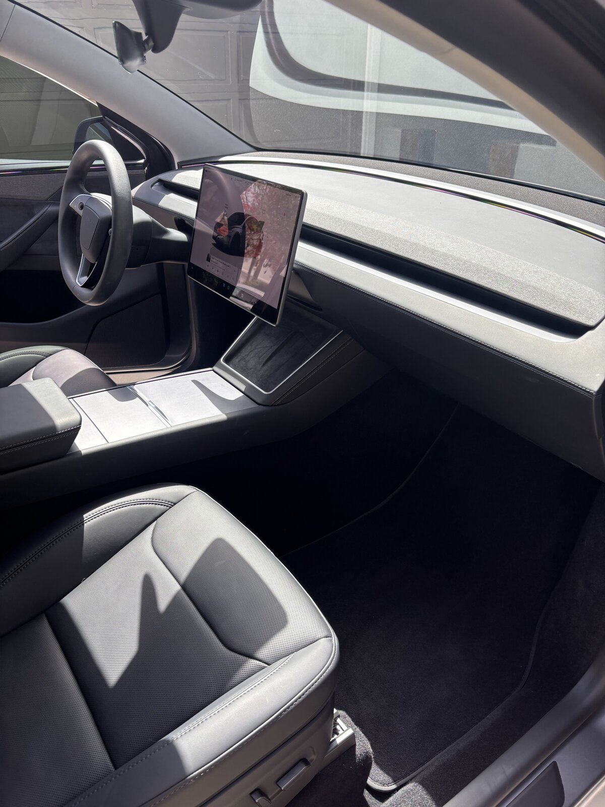 Tesla Model Y interior detailed by Mobile Detailing Glendale
