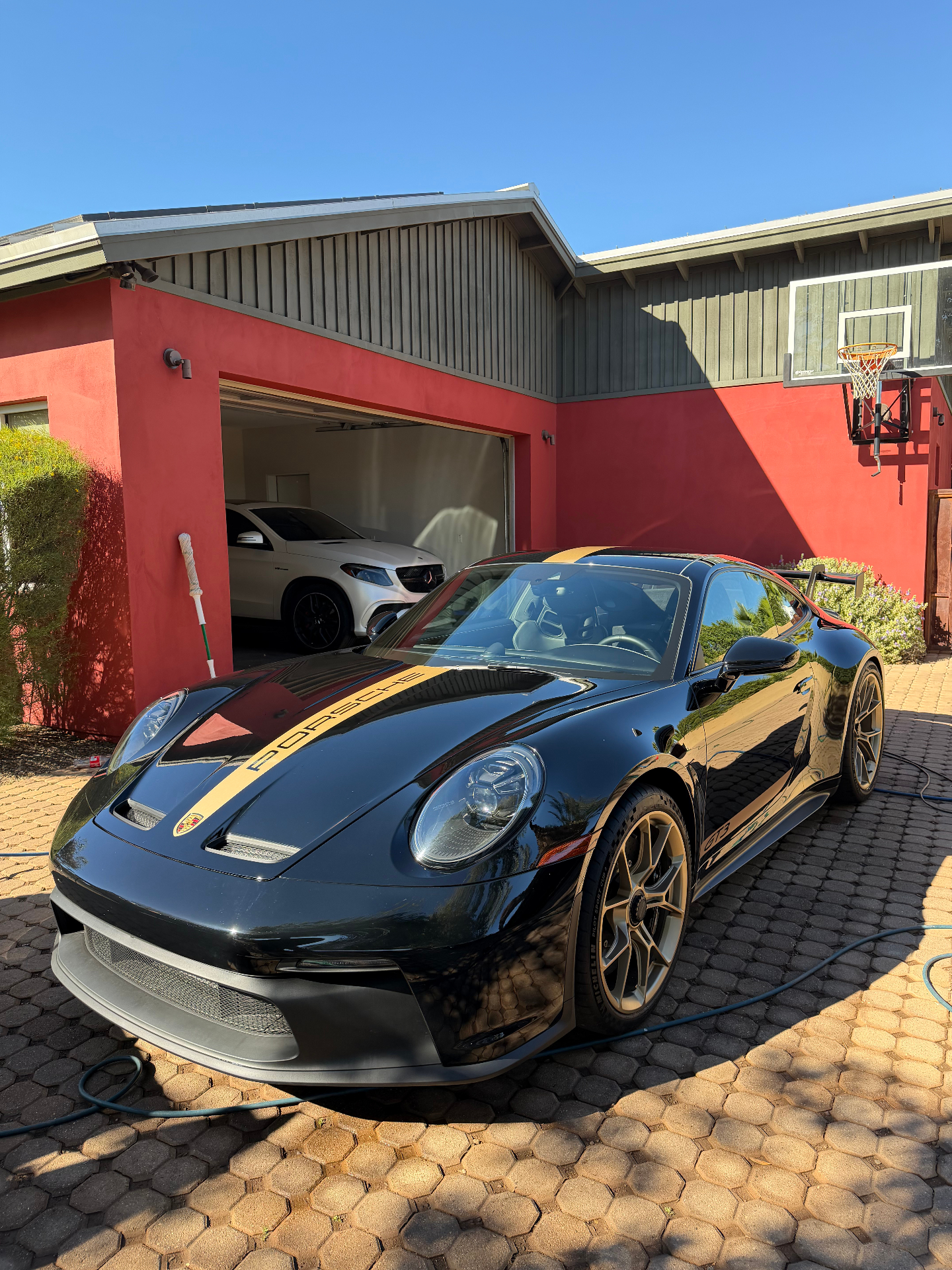 Black Porsche GT3 after Glendale mobile detailing